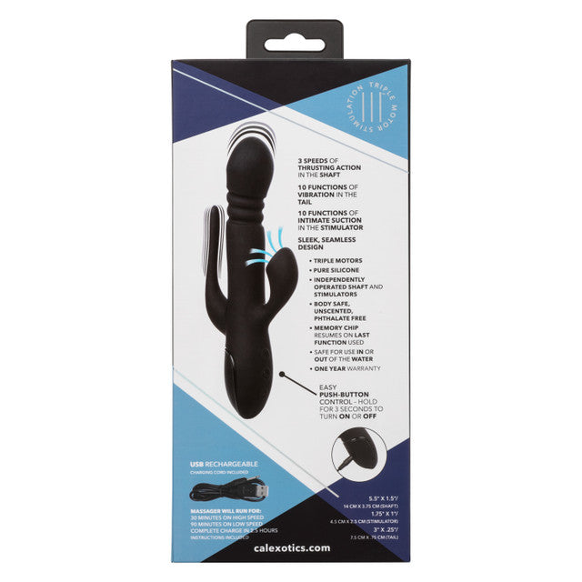 Calexotics III Triple Euphoria - Triple Thrusting Suction Vibrator