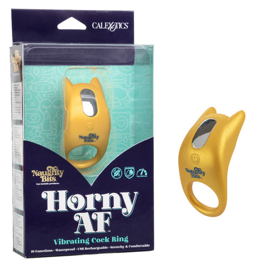 Calexotics | Naughty Bits Horny AF - Vibrating Cock Ring
