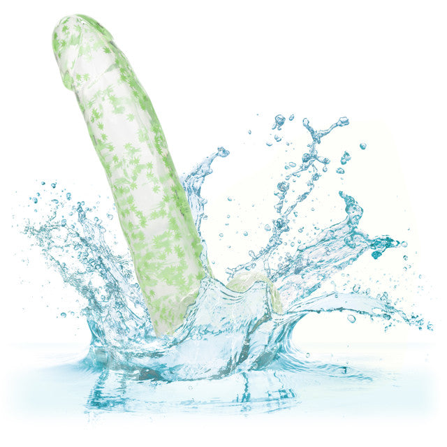 Calexotics | Naughty Bits I Leaf Dick Glow-In-The-Dark Weed Leaf Dildo