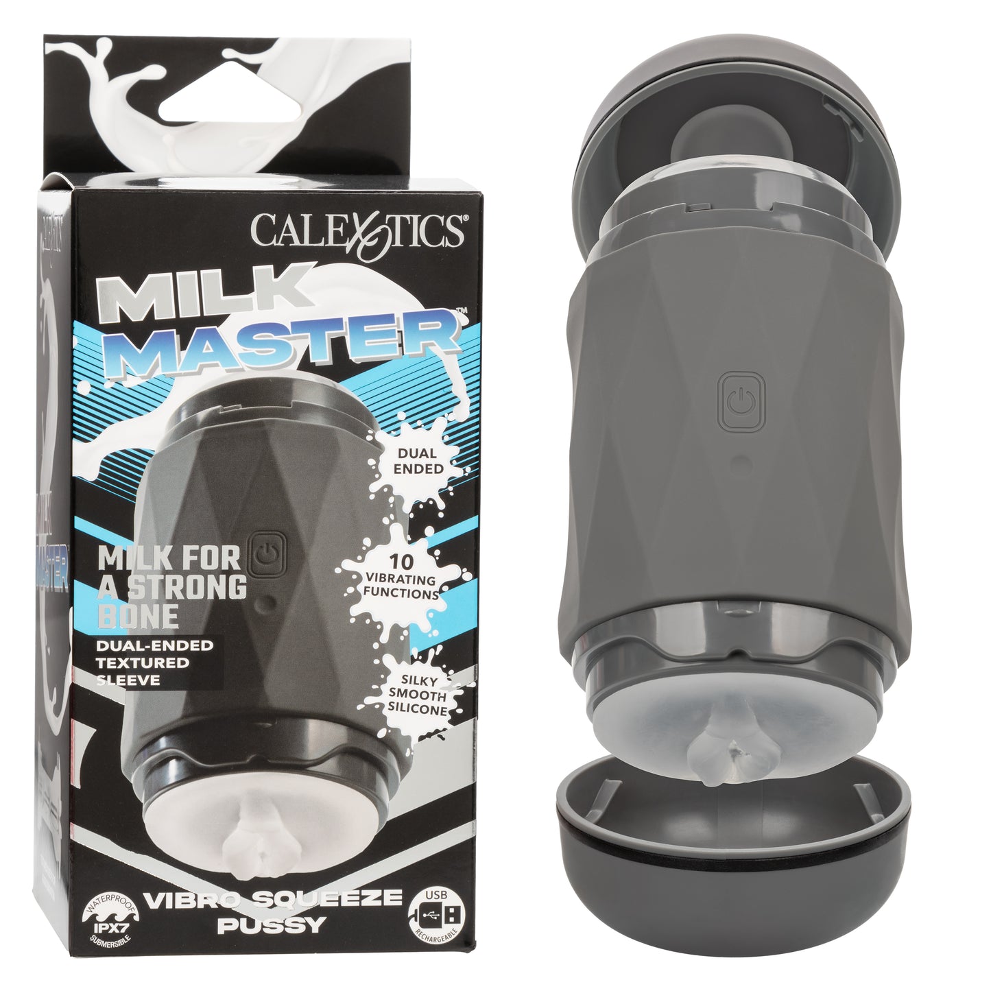 Calexotics Milk Master™ Vibro Squeeze Pussy Stroker