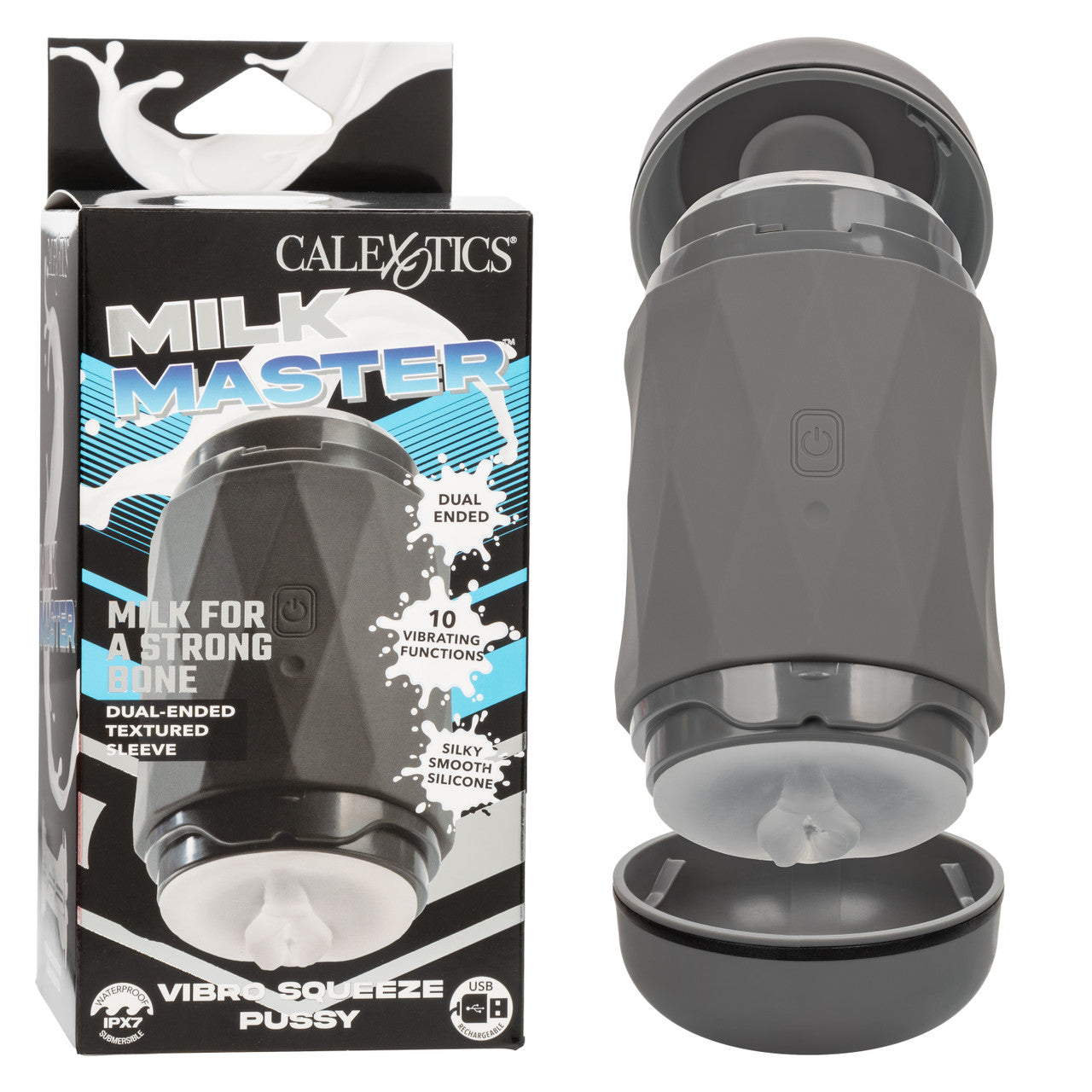 Calexotics Milk Master™ Vibro Squeeze Pussy Stroker