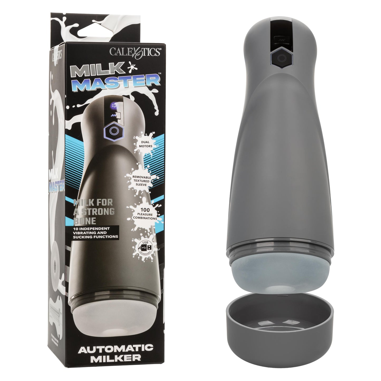 Calexotics Milk Master™ Automatic Milker Stroker - Sucking & Vibrating Masturbator