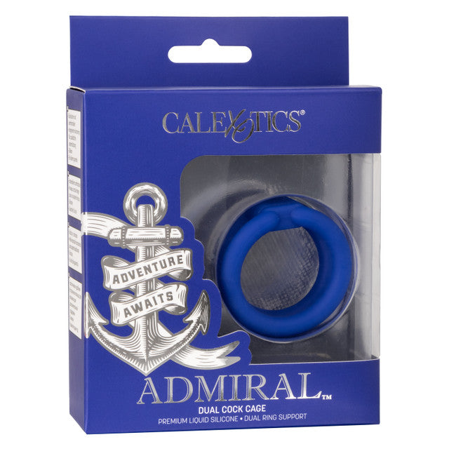Calexotics Admiral Dual Cock Cage - Premium Multi Cock Ring Support