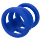Calexotics Admiral Triple Cock Cage - Premium Multi Cock Ring Support