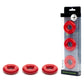 Sport Fucker Rubber Cockring - Red Cock Ring Set - 3 Pack