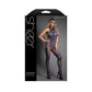 Fantasy Lingerie SHEER LEGENDARY Crotchless Bodystocking - Navy One Size