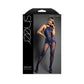 Fantasy Lingerie SHEER RHAPSODY Crotchless Bodystocking - Navy One Size