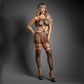 Fantasy Lingerie SHEER UNHOLY Bodystocking Dress - Black One Size
