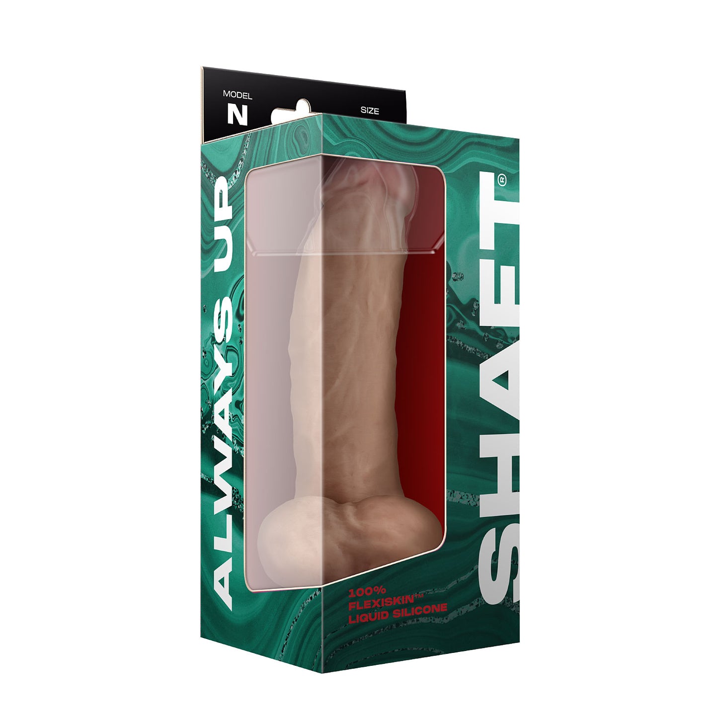 Shaft MODEL N 9.5" Liquide Silicone Dong w/Balls