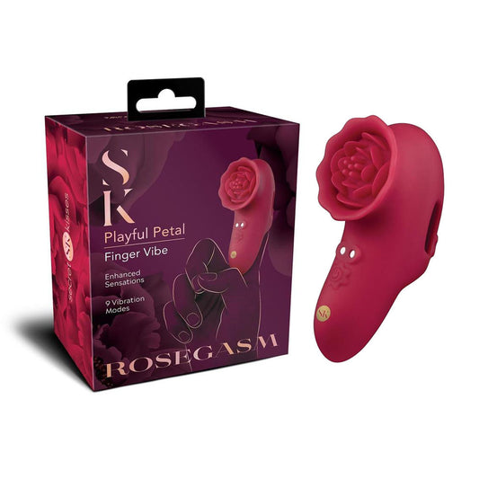 Secret Kisses ROSEGASM PLAYFUL PETAL Finger Stimulator