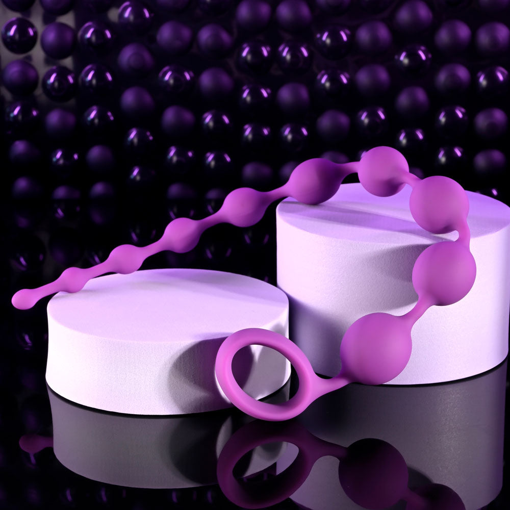 Selopa BEADED ADVENTURE - Purple 35.5cm Anal Beads