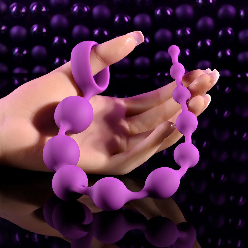 Selopa BEADED ADVENTURE - Purple 35.5cm Anal Beads