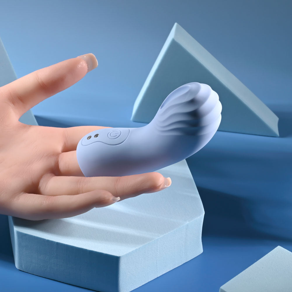 Selopa GOOD POINT - Purple Hollow Vibrating Finger Stimulator