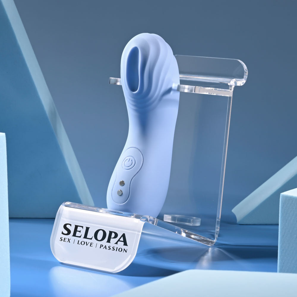 Selopa GOOD POINT - Purple Hollow Vibrating Finger Stimulator