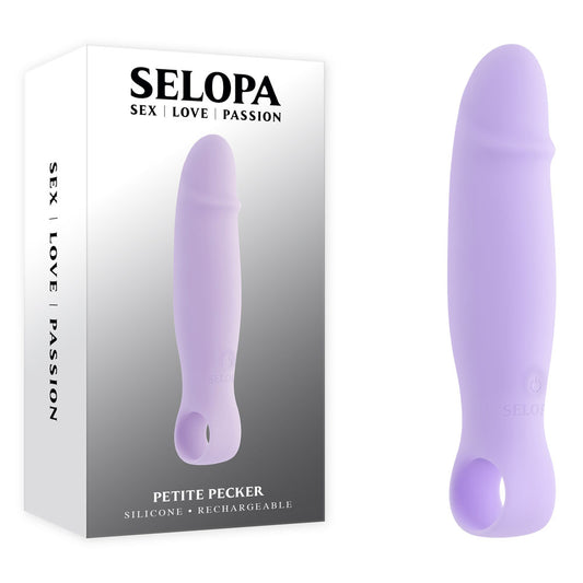 Selopa PETITE PECKER - Purple 11.7cm USB Rechargeable Mini Vibrator