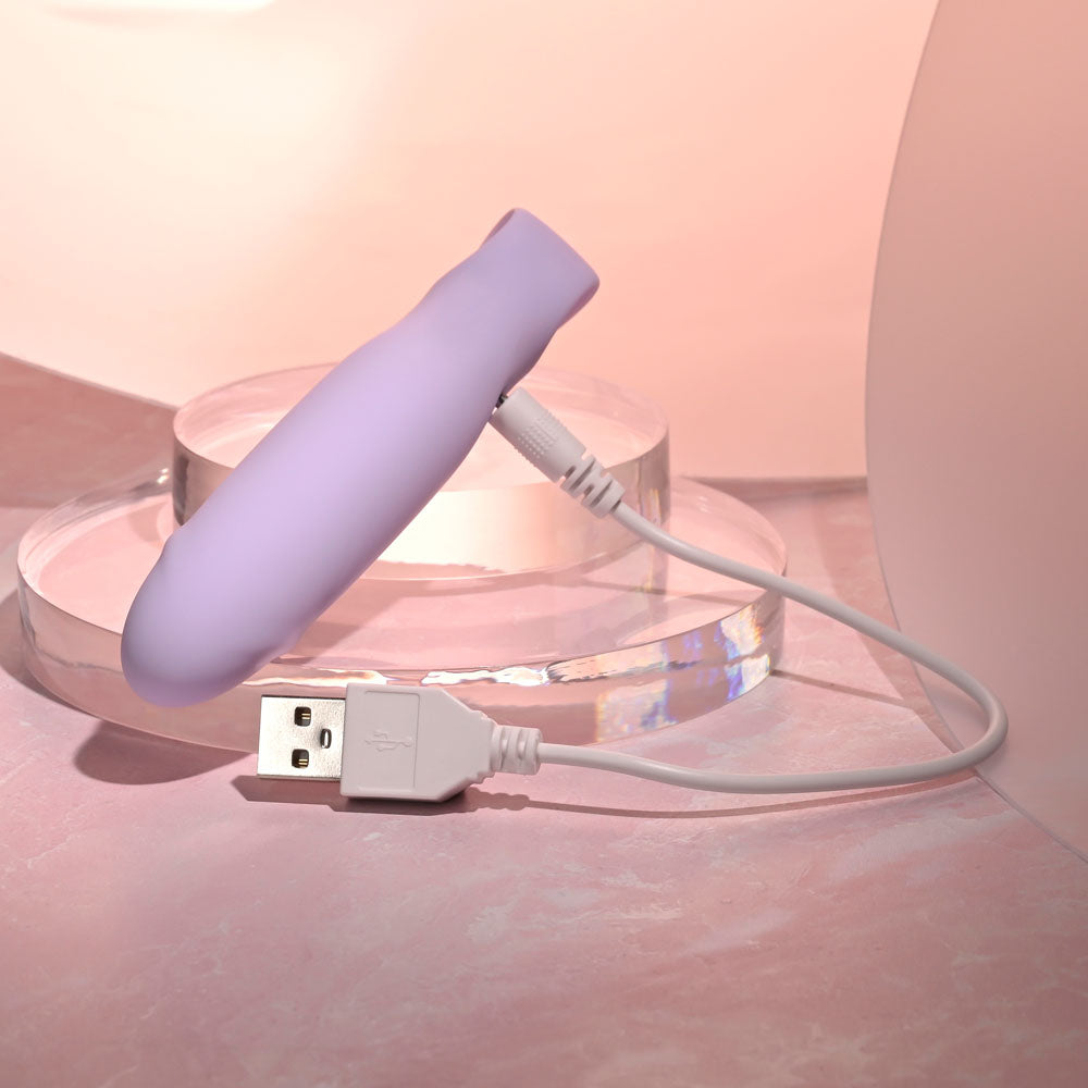Selopa PETITE PECKER - Purple 11.7cm USB Rechargeable Mini Vibrator