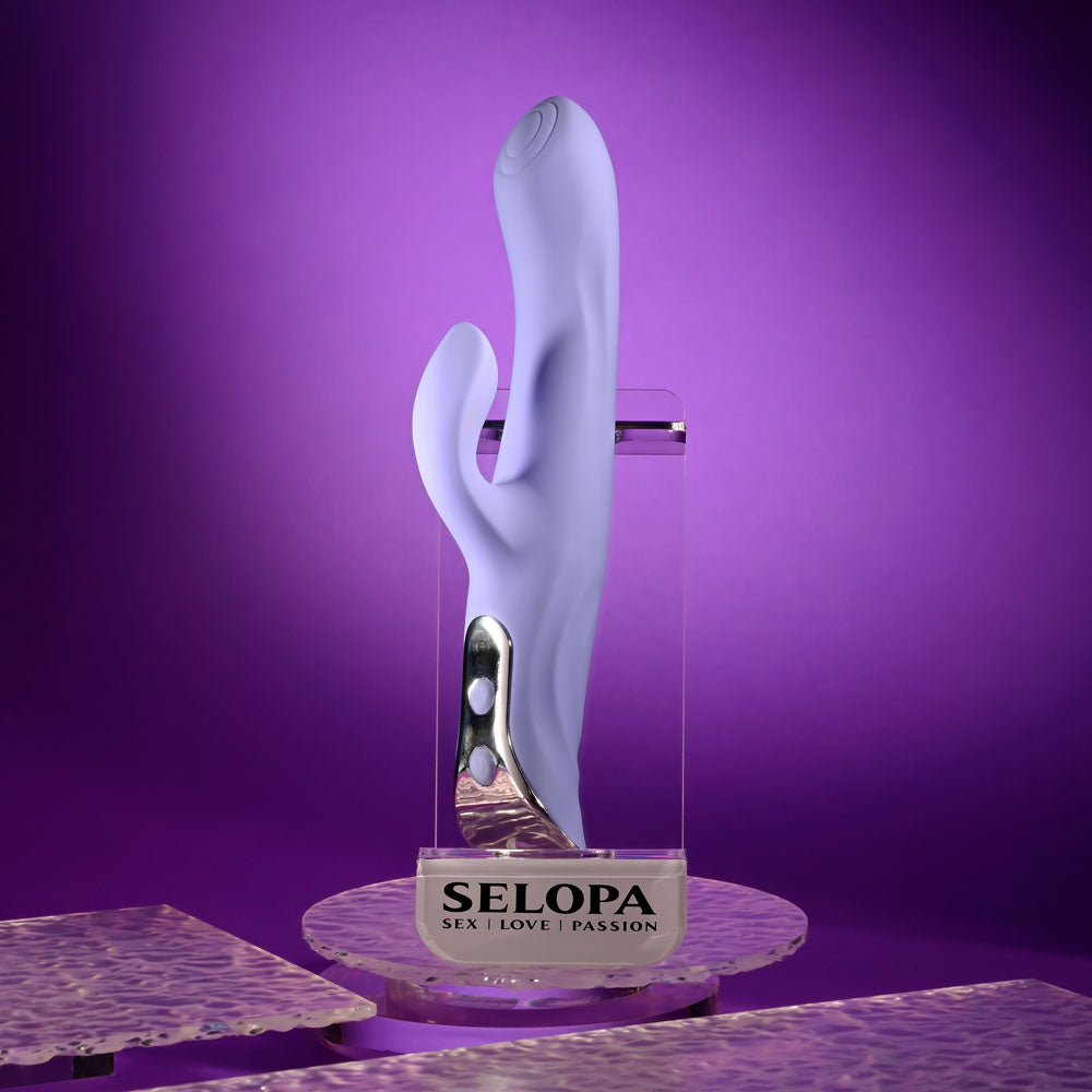 Selopa LAVENDER LOVE - Purple 23.3cm USB Rechargeable Rabbit Vibrator