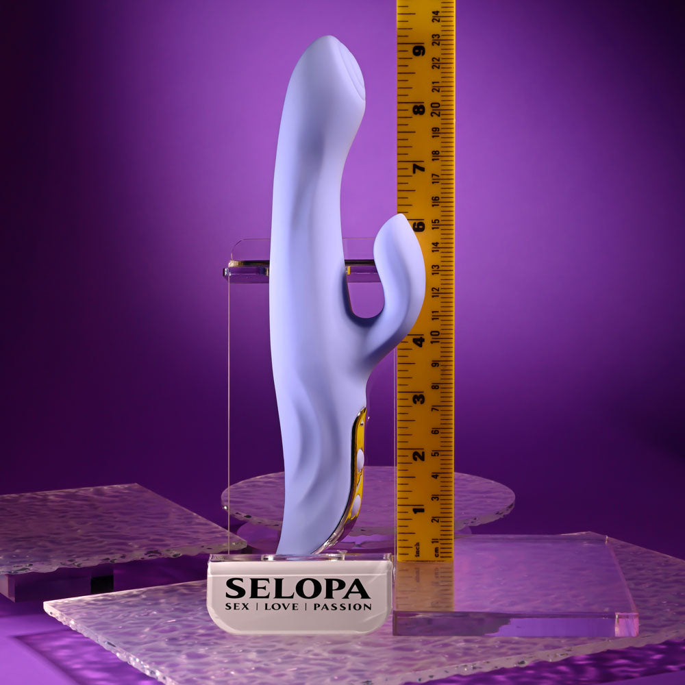 Selopa LAVENDER LOVE - Purple 23.3cm USB Rechargeable Rabbit Vibrator