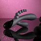 Selopa TRIPLE ACES - Black 19.7cm USB Rechargeable Triple Stimulator Vibrator