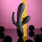 Selopa TRIPLE ACES - Black 19.7cm USB Rechargeable Triple Stimulator Vibrator