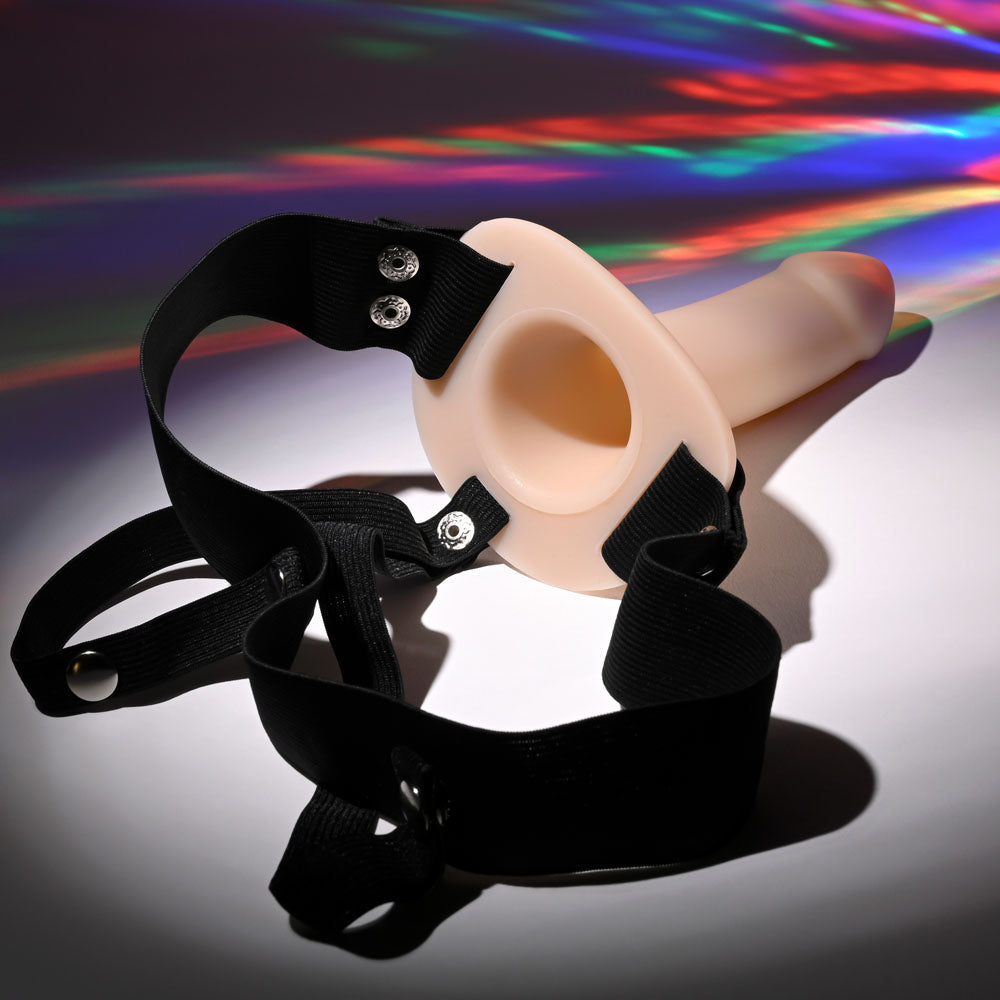 Selopa OUR FIRST HOLLOW STRAP ON LIGHT - Flesh 16.3cm Hollow Strap-On
