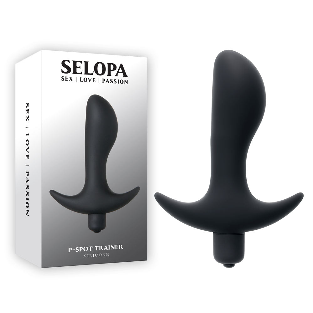 Selopa P-SPOT TRAINER - Black 12.7cm Vibrating Prostate Massager