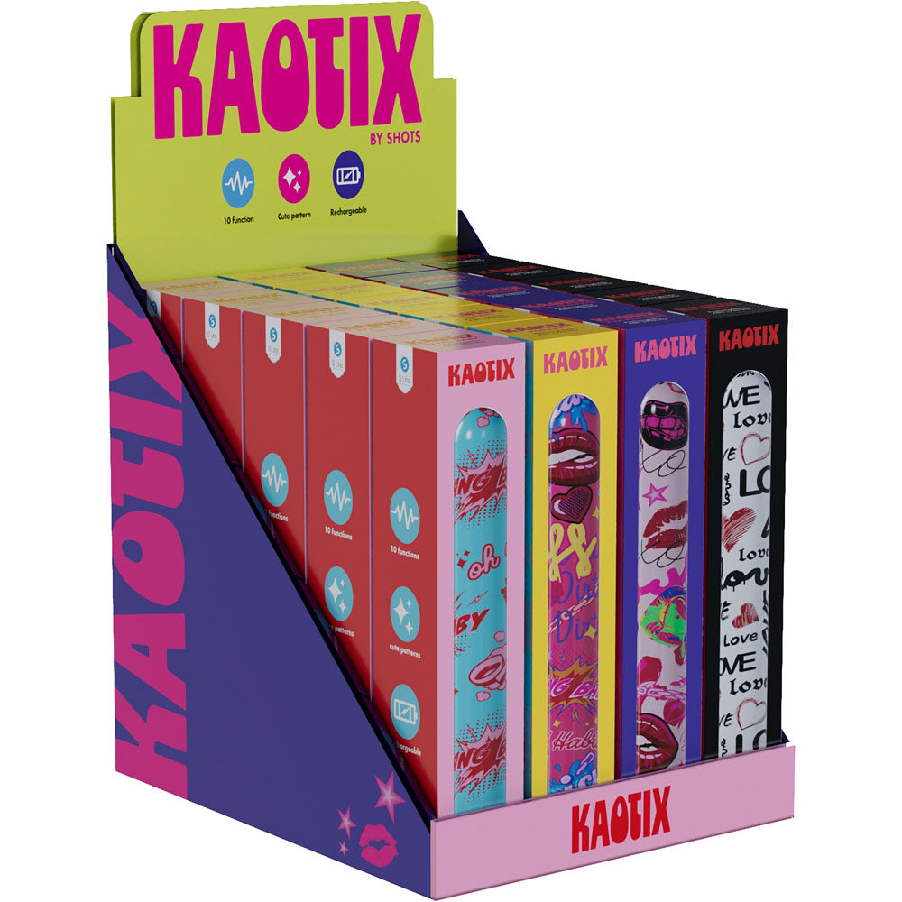 Shots Toys | S-LINE Kaotix Vibrators Display Box - Counter Display of 4x5 each