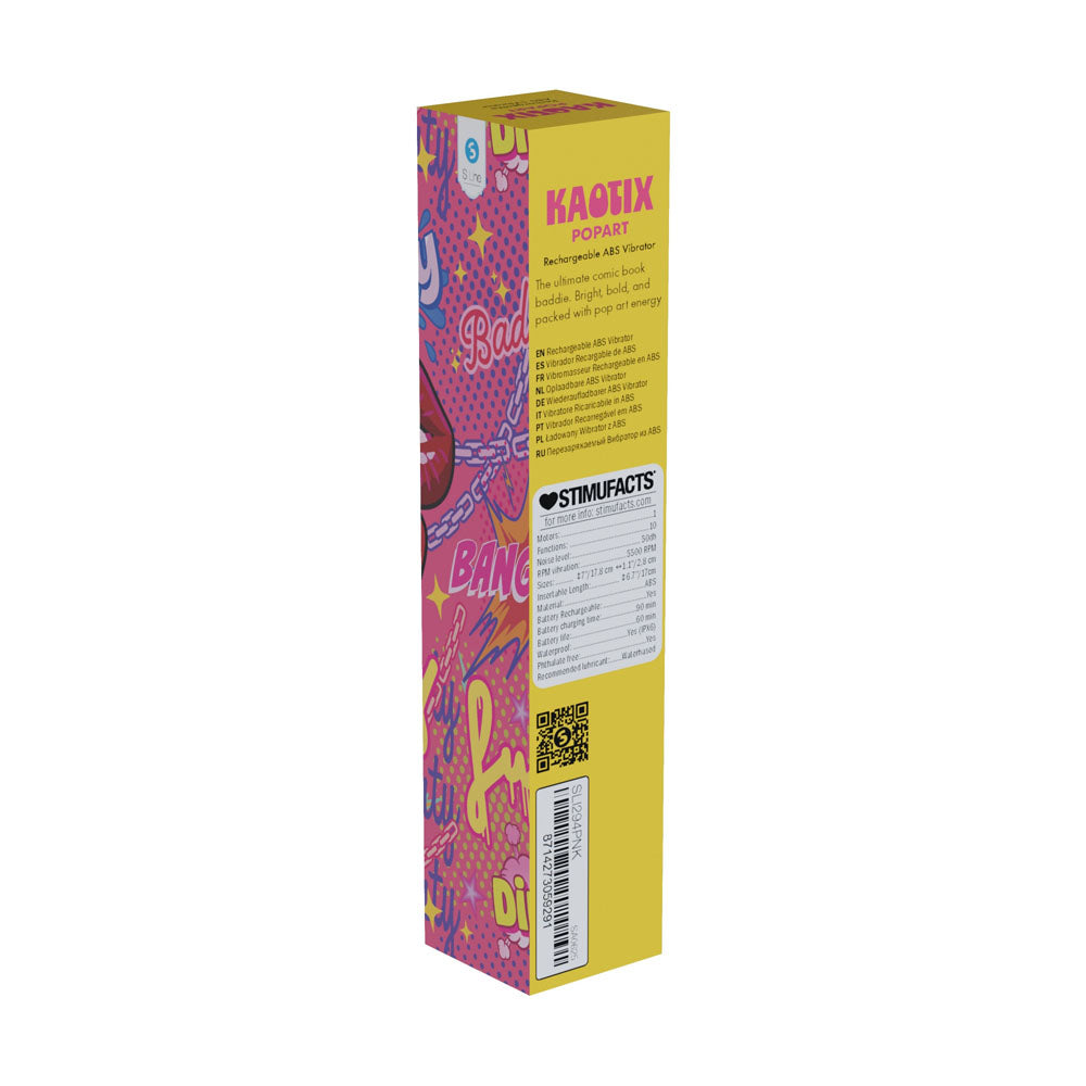 Shots Toys | S-LINE Kaotix Pop Art - Pink 17.8cm Vibrator