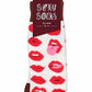Shots Toys | Socks Lip Love Adult Novelty Size 36-41 or 42-46