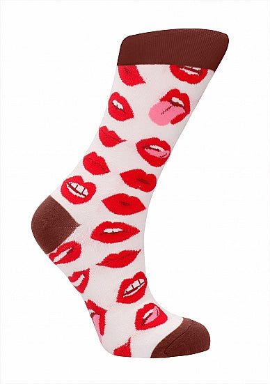 Shots Toys | Socks Lip Love Adult Novelty Size 36-41 or 42-46