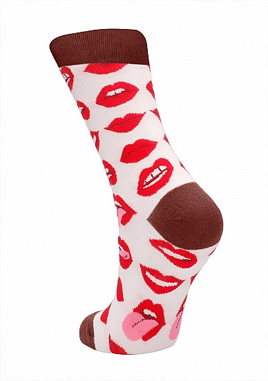Shots Toys | Socks Lip Love Adult Novelty Size 36-41 or 42-46