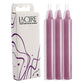 Sportsheets LaCire Drip Pillar Candles - Violet Drip Candles - Set of 3