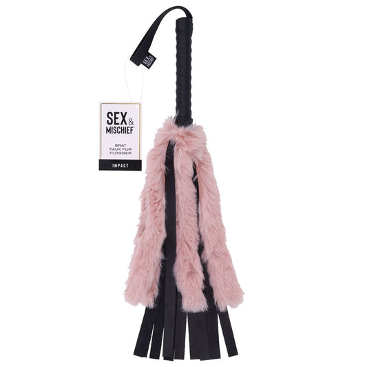 Sportsheets Sex & Mischief Brat Faux Fur Flogger