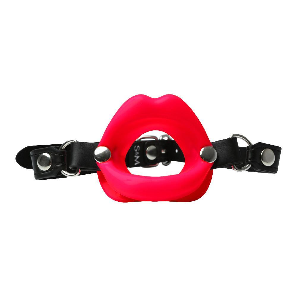Sportsheets Sex & Mischief Silicone Lips Gag Red