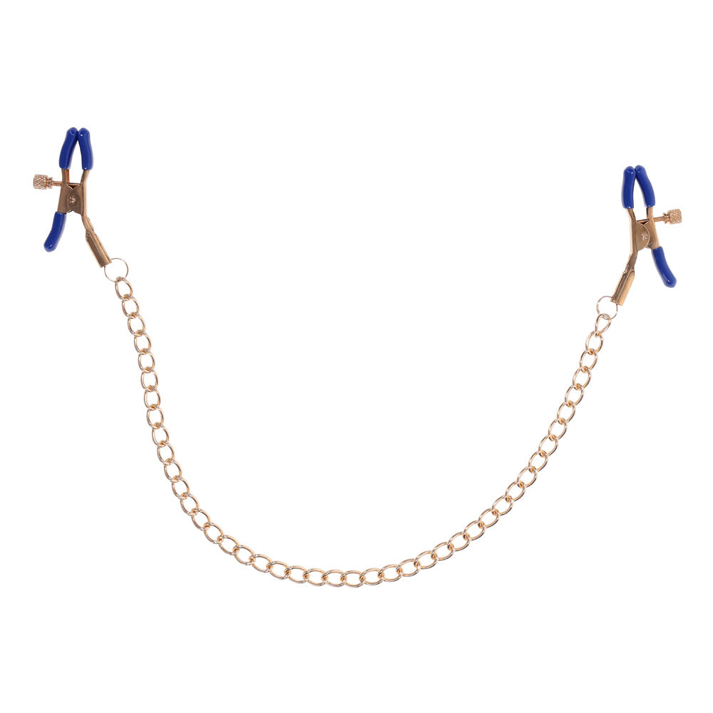 Sportsheets Sex & Mischief Cougar Chained Nipple Clamps