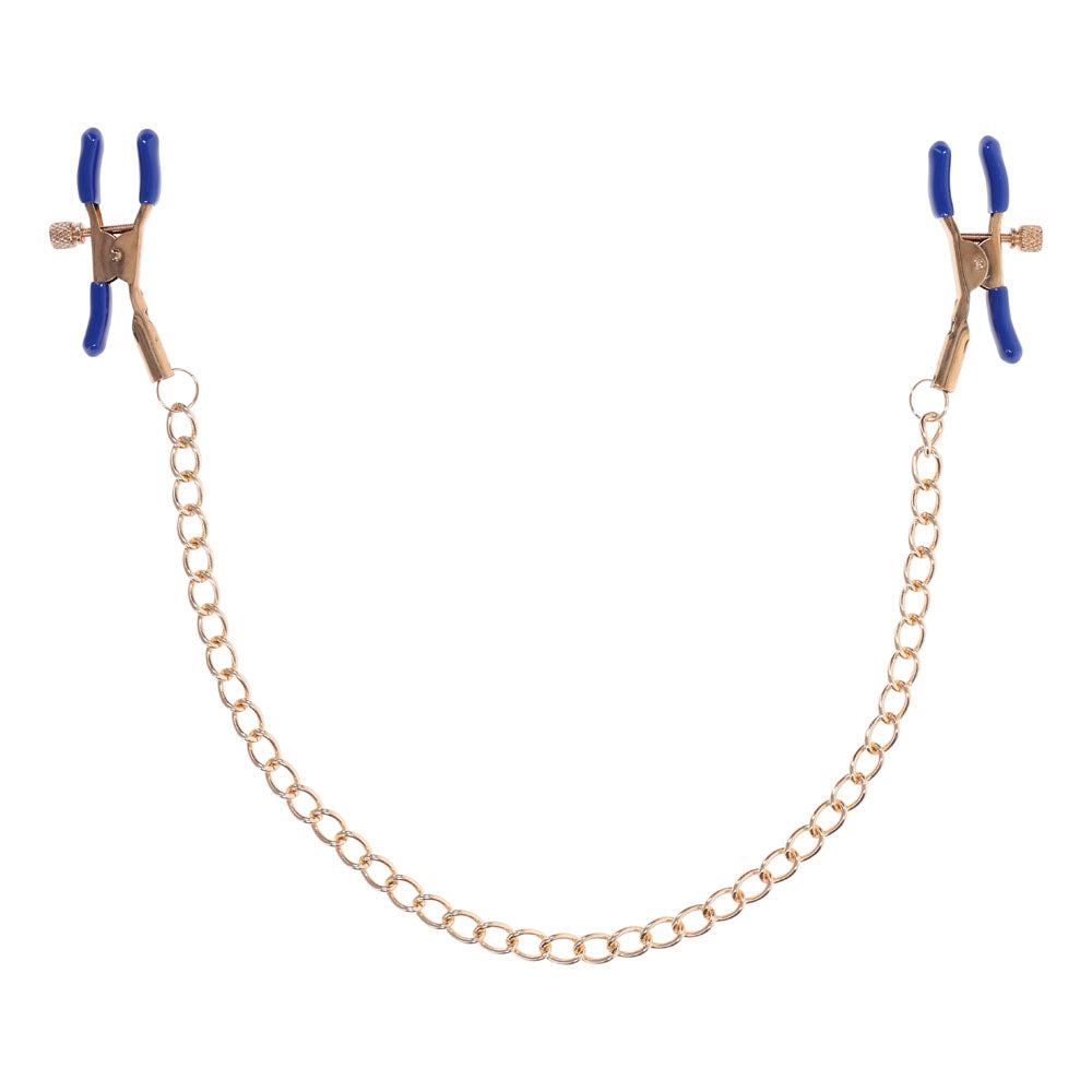 Sportsheets Sex & Mischief Cougar Chained Nipple Clamps