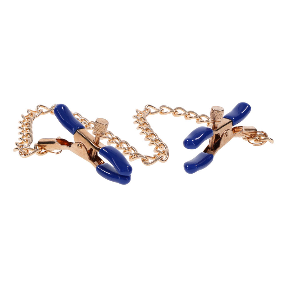 Sportsheets Sex & Mischief Cougar Chained Nipple Clamps