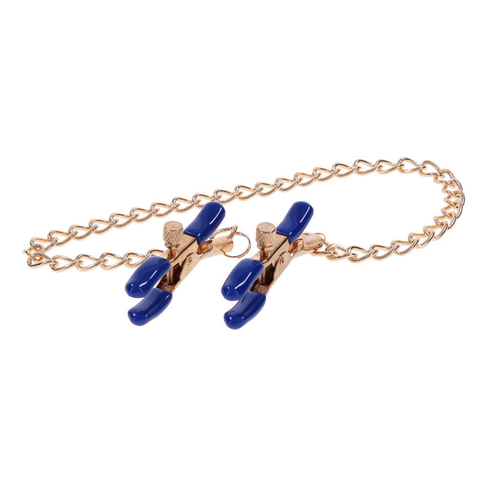 Sportsheets Sex & Mischief Cougar Chained Nipple Clamps