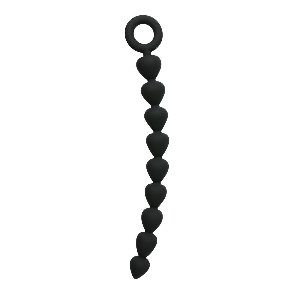 Sportsheets Sex & Mischief Black Silicone Anal Beads