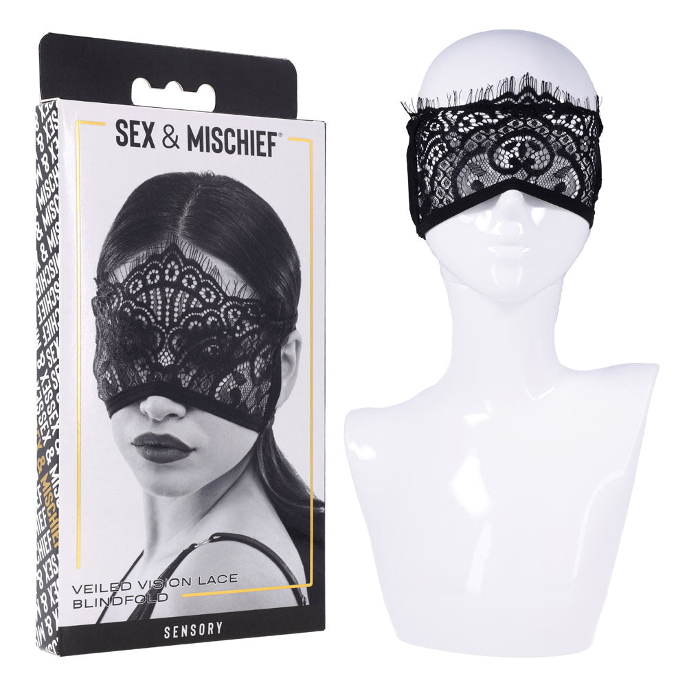 Sportsheets Sex & Mischief S&M Veiled Vision Lace Blindfold
