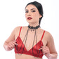 Sportsheets Sex & Mischief Lace Collar with Nipple Ties
