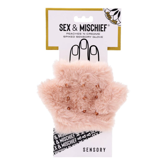 Sportsheets Sex & Mischief Peaches n CreaMe Spiked Sensory Glove