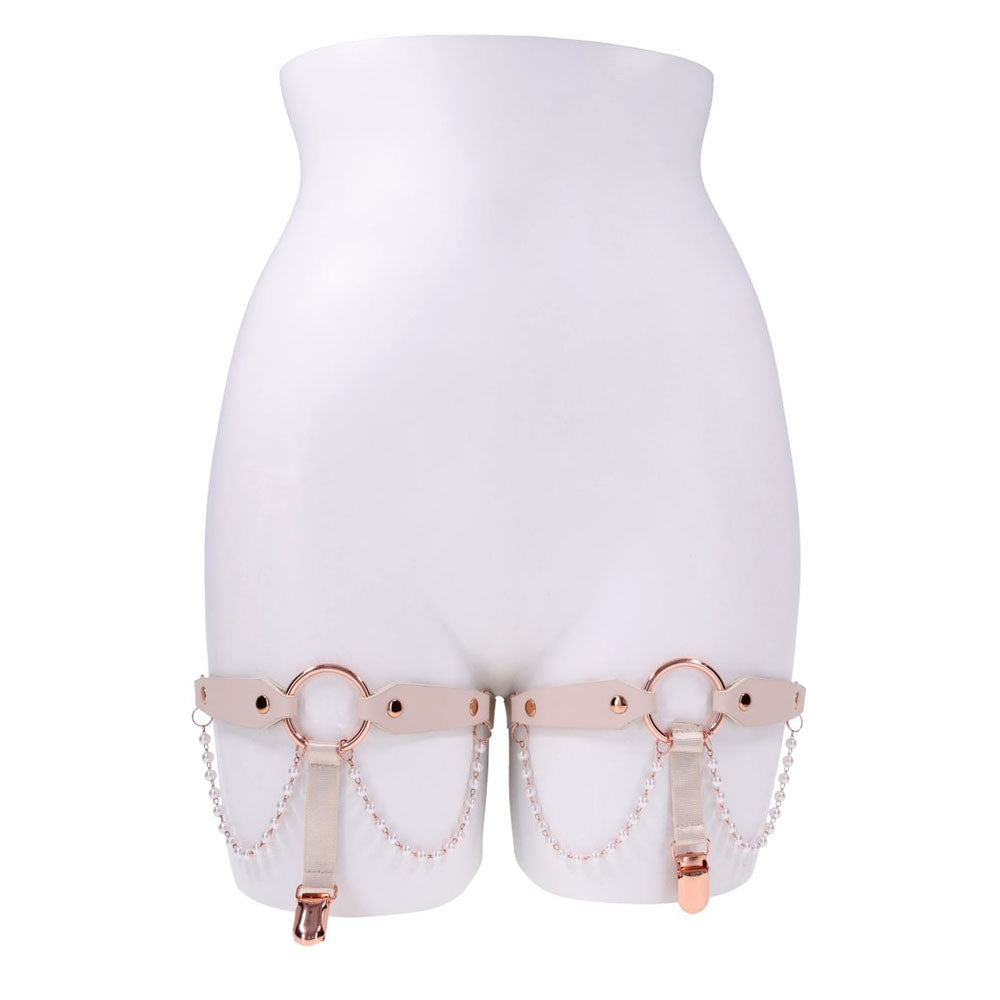 Sportsheets Sex & Mischief Peaches n CreaMe Pearl Garters