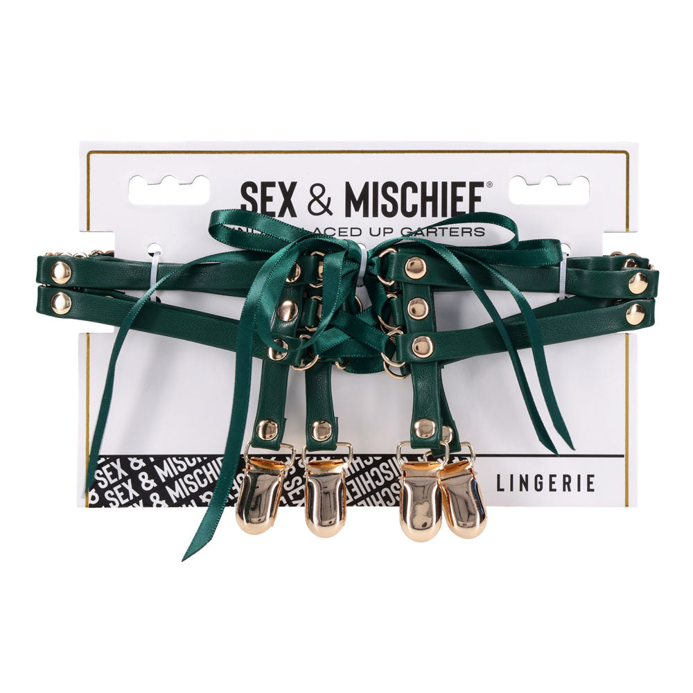 Sportsheets Sex & Mischief Indica Laced Up Garters