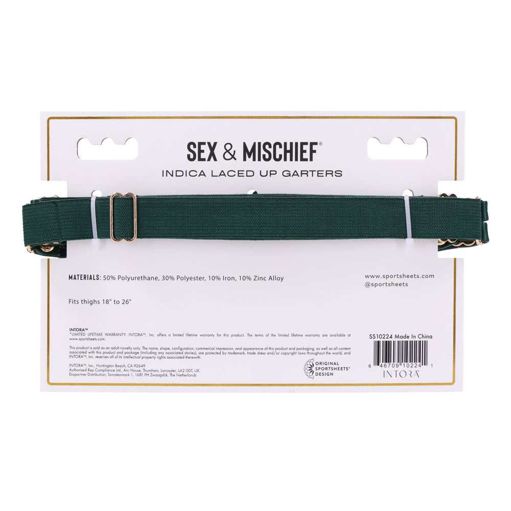 Sportsheets Sex & Mischief Indica Laced Up Garters