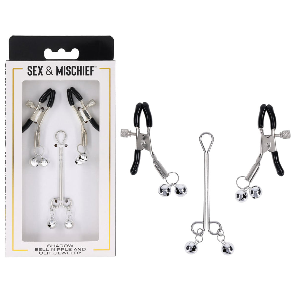 Sportsheets Sex & Mischief Bell Nipple and Clit Jewelry Clamp