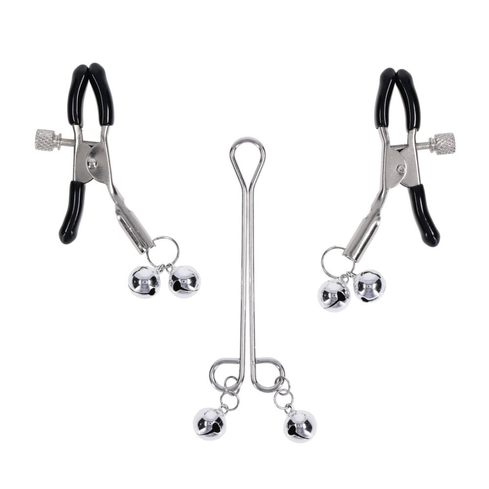Sportsheets Sex & Mischief Bell Nipple and Clit Jewelry Clamp