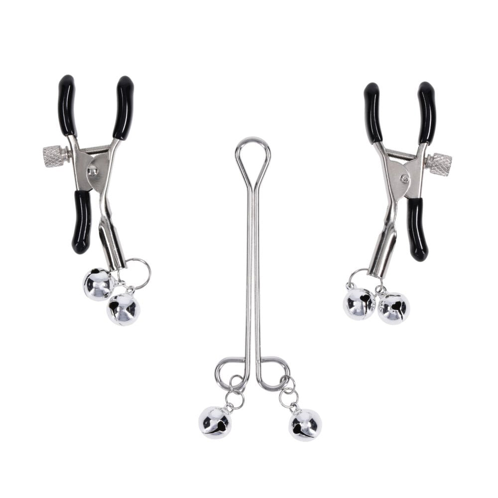 Sportsheets Sex & Mischief Bell Nipple and Clit Jewelry Clamp
