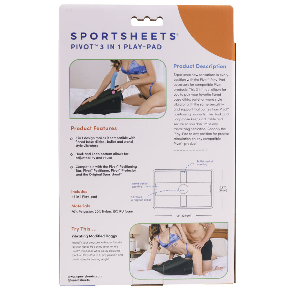 Sportsheets Pivot 3 in 1 Play-Pad Vibrator Accessory Pad For Pivot Products