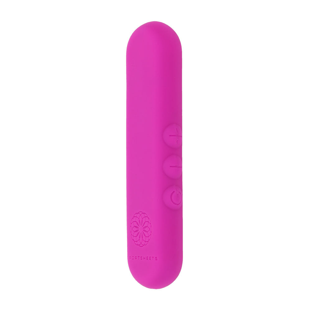 Sportsheets Pivot Flat Bullet - Pink 10.2cm USB Rechargeable Bullet